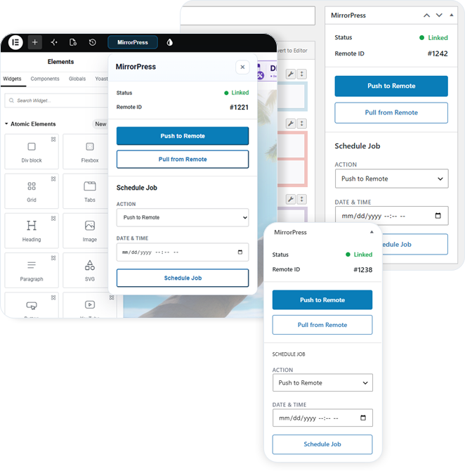 Works with Gutenberg, Elementor and SiteOrigin page builder